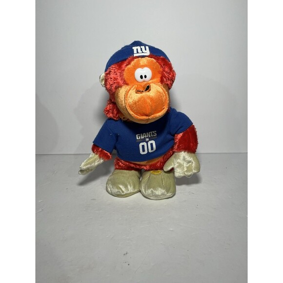 Gemmy Funky Monkey NFL New York Giants Plush Plays “Wiggle It